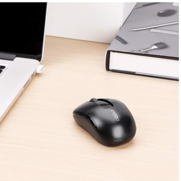 Rapoo M10 Plus Wireless Optical Mouse | 1000 DPI | 2.4 GHz · 10 m Range | Nano USB Receiver | Up to 12-Month Battery | 5