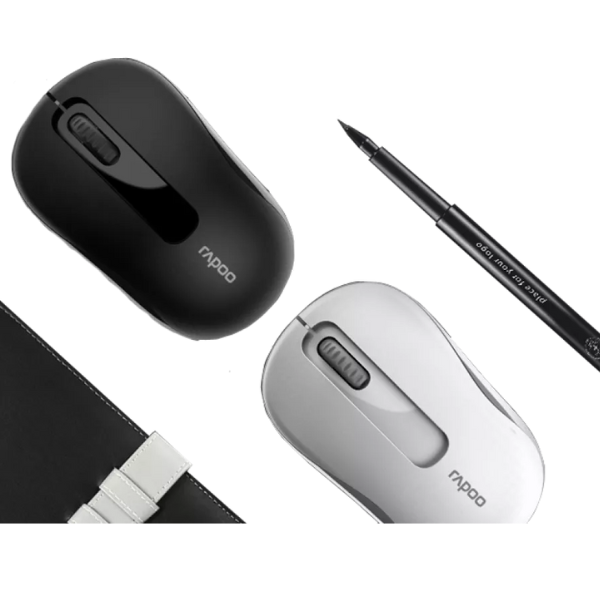 Rapoo M10 Plus Wireless Optical Mouse | 1000 DPI | 2.4 GHz · 10 m Range | Nano USB Receiver | Up to 12-Month Battery | 5