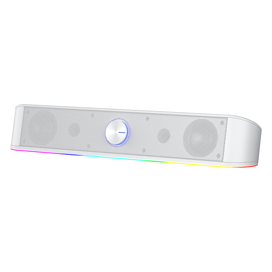Redragon GS560 Adiemus RGB Desktop Soundbar Speaker | 2.0 Channel Stereo | 8W Total (4W x 2) | 3.5mm Aux Input | USB Pow