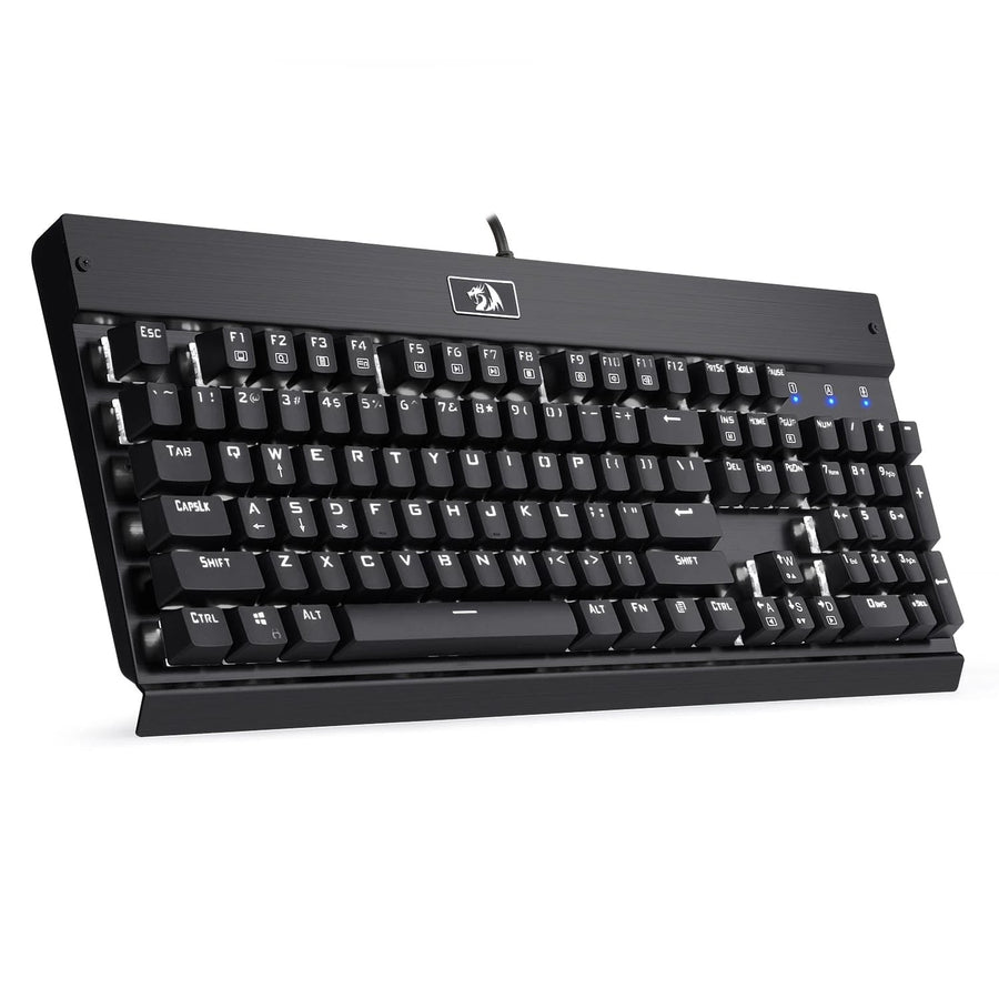 Redragon KG010 Full-Size Wired Mechanical Gaming Keyboard | 104 Keys | Dust-Proof Brown Switches | White LED · 9 Modes |