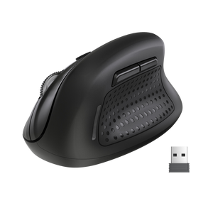 Redragon BM-4033 Wireless Vertical Ergonomic Mouse | 4000 DPI · 5 Levels | 2.4GHz · 10 m Range | 39° Vertical Angle | 1 × AA · 8-Min Auto Sleep | 95 g | Black