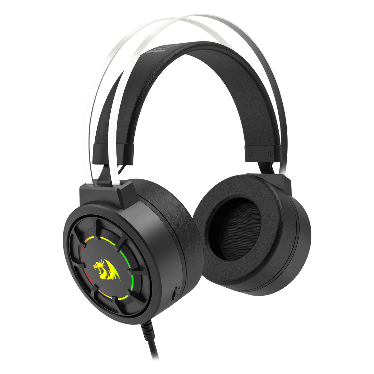 Redragon H314 Grendel RGB Wired Gaming Headset | 40mm Dynamic Drivers | 20Hz-20kHz | 32Ω | USB-A Connection with 2m Cable | In-Line Volume Control | Flowing RGB Backlight | Soft PU Leather Earcups | 290g | Windows XP to Windows 11
