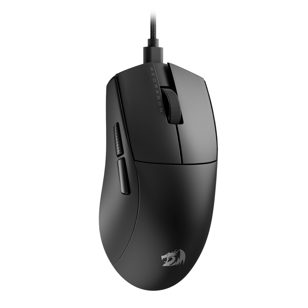 Redragon K1NG M724 White Wired Gaming Mouse | 42g Ultra-Light | 200-12400 DPI Pixart 3327 Sensor | 1000Hz Polling Rate | 5 Programmable Buttons | HUANO Switches 10M Clicks | Type-C Cable
