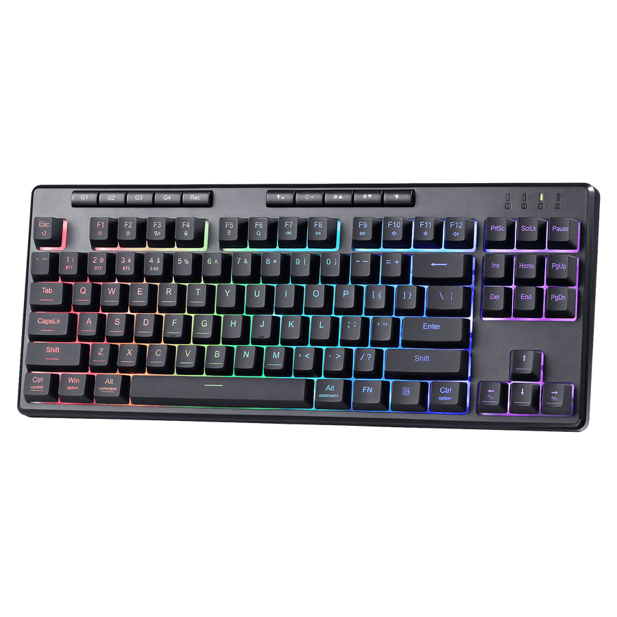 Redragon K516 PRO Shiva Wireless Gaming Keyboard | 87 Keys · TKL | Linear Membrane Switches | Bluetooth · 2.4 GHz · USB-