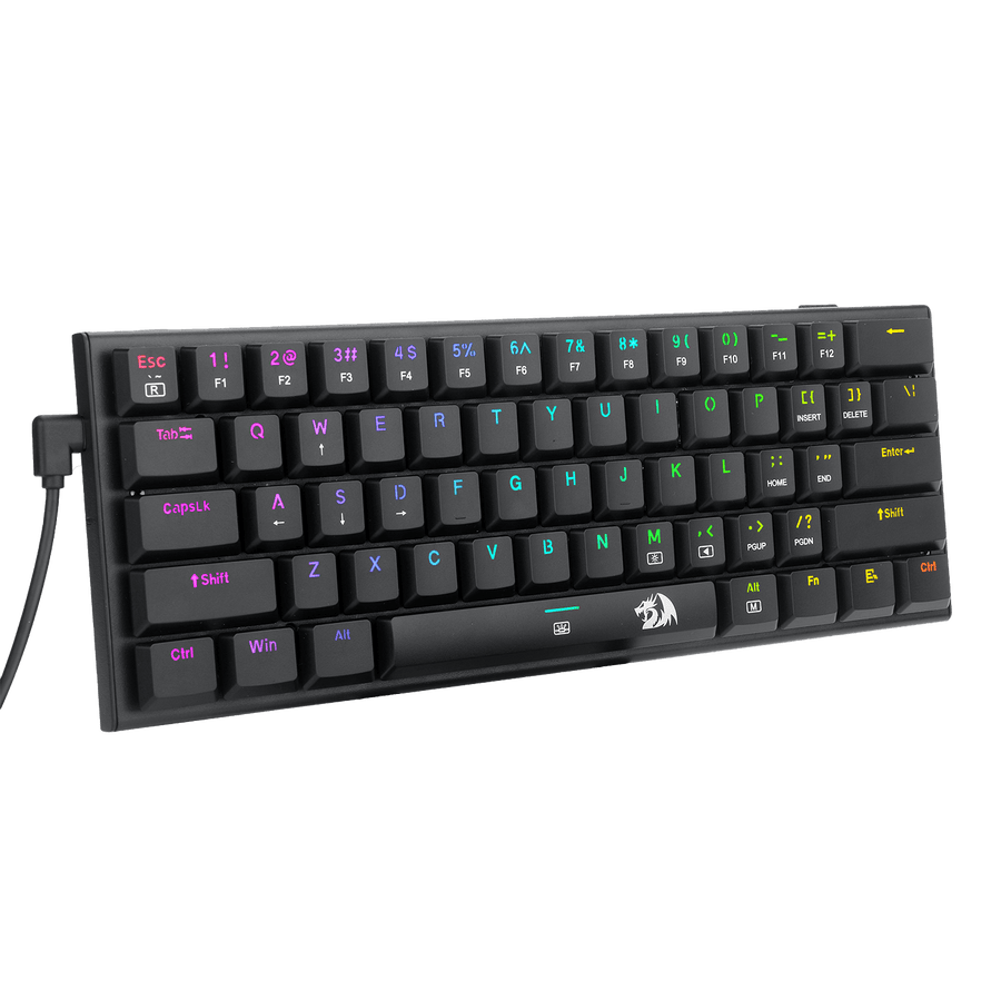 Redragon K614 Anivia Ultra-Thin Mechanical Gaming Keyboard | 61 Keys · 60% | Low-Profile Linear Red · Hot-Swappable | RG
