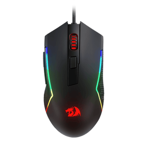 Redragon M616 Trident RGB Wired Gaming Mouse | 800-10000 DPI Pixart 8925 Optical Sensor | 6 Programmable Buttons | 5 DPI Levels | HUANO Switches 10M Clicks | 8 Backlit Modes | 1.8m Braided Cable
