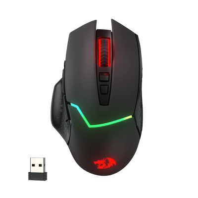 Redragon M690 PRO Mirage Wireless Gaming Mouse | 8000 DPI · Pixart 3104 | 8 Programmable Buttons · Rapid Fire | 1000 Hz | Up to 87 h Battery | 2.4GHz Wireless + USB-C Wired | RGB