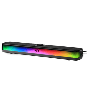Redragon Neo GS515 RGB Desktop Soundbar | 2.0 Stereo · 10 W RMS (2 × 5 W) | Dual 50 mm Drivers | USB-C + Bluetooth 5.3 | 6 RGB Modes