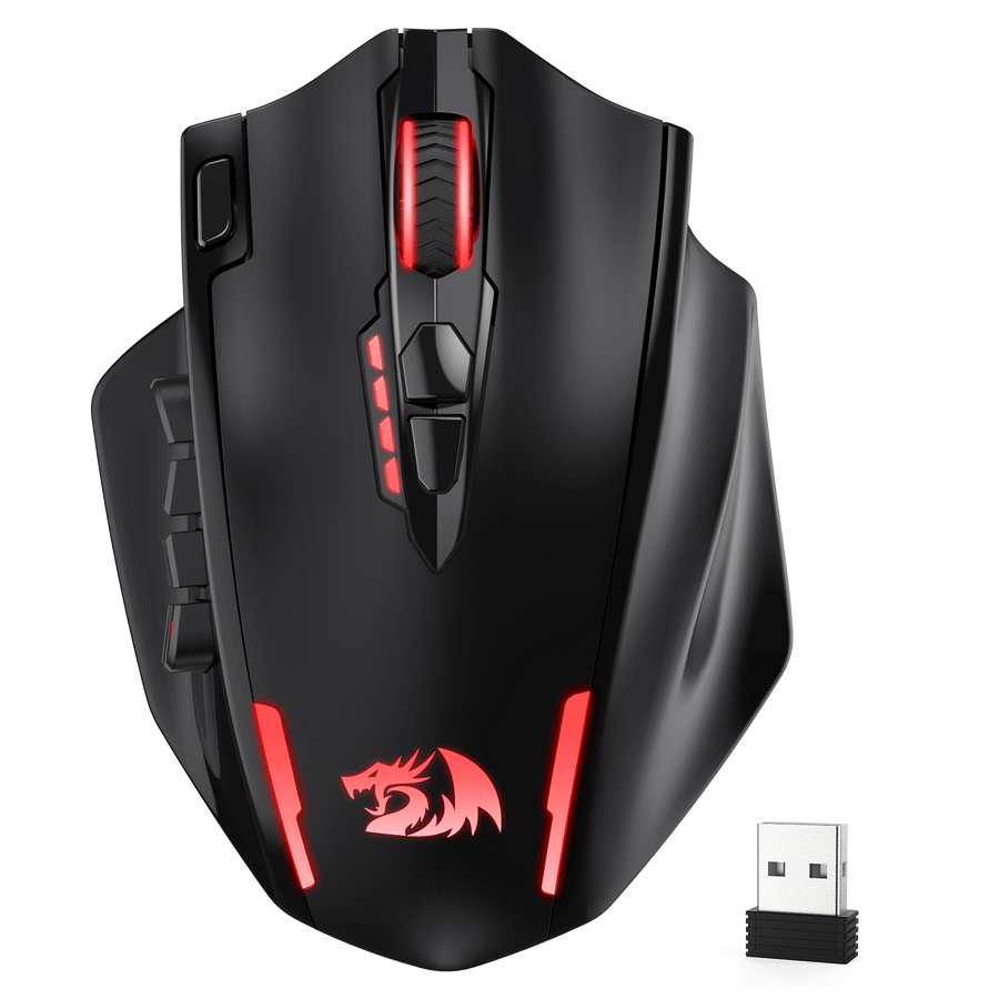 Redragon M913 Impact Elite Wireless Gaming Mouse | 16000 DPI Pixart 3335 Sensor | 16 Programmable Buttons | 12 Side Butt