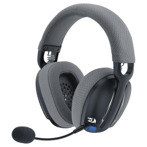 Redragon H878 SKULD PRO 3-Mode Wireless Gaming Headset | 2.4GHz (10m) + Bluetooth 3.0/5.0 + USB-C Wired | 40mm Drivers | 7.1 Surround Sound | 600mAh, Up to 60h | Detachable Noise-Cancelling Mic | Blue LED | PC, PS4/PS5, Switch