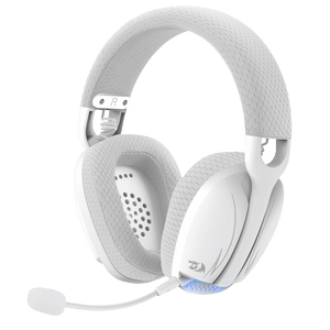 Redragon H878 SKULD PRO 3-Mode Wireless Gaming Headset | 2.4GHz (10m) + Bluetooth 3.0/5.0 + USB-C Wired | 40mm Drivers | 7.1 Surround Sound | 600mAh, Up to 60h | Detachable Noise-Cancelling Mic | Blue LED | PC, PS4/PS5, Switch