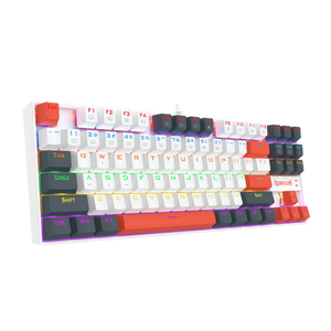 Redragon K552 KUMARA 87-Key TKL Mechanical Gaming Keyboard | Rainbow LED 19 Modes | Standard · Elite · LGY-R · WLR-R White Editions | Blue or Red Hot-Swap Switches | 100% Anti-Ghosting | Metal Alloy + ABS Splash-Proof | 12 Media Keys | 1.8m USB