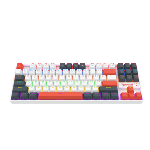 Redragon K552 KUMARA 87-Key TKL Mechanical Gaming Keyboard | Rainbow LED 19 Modes | Standard · Elite · LGY-R · WLR-R White Editions | Blue or Red Hot-Swap Switches | 100% Anti-Ghosting | Metal Alloy + ABS Splash-Proof | 12 Media Keys | 1.8m USB