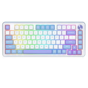 Redragon K681 75% Wireless Gasket Mechanical Keyboard | 81 Keys | Hot-Swappable 3/5-Pin | 16.8M RGB · 15 Modes | Bluetooth 3.0/5.0 · 2.4GHz · USB-C | Volume Knob | Double-Shot MDA Keycaps | 5-Layer Foam | Anti-Ghosting | 0.858 kg