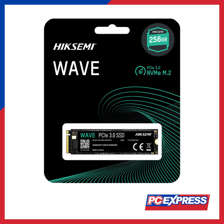 HIKSEMI WAVE(P) 256GB NVMe SSD | M.2 2280 · PCIe Gen 3 | Up to 2280 MB/s Read · 1800 MB/s Write | 3D NAND · 100 TBW | 3-