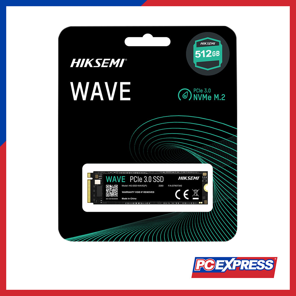 HIKSEMI WAVE(P) 512GB NVMe SSD | M.2 2280 · PCIe Gen 3 | Up to 2230 MB/s Read · 2000 MB/s Write | 3D NAND · 120 TBW | 3-Year Warranty