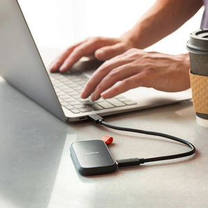 SanDisk Portable SSD 1TB External Solid State Drive | USB 3.2 Gen 2 · USB-C | Up to 800MB/s read | 2m drop protection · 40g | Black