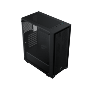 XIGMATEK Sky II Mid-Tower Gaming Case + X-Power 600W 80+ PSU | ATX · Micro-ATX · Mini-ITX | 4 × Fixed-RGB Fans | Tempered Glass · Mesh Front | 325mm GPU · 160mm Cooler | Black