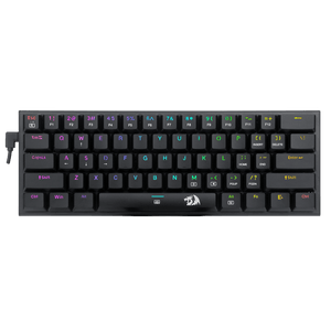 Redragon K614 Anivia Ultra-Thin Mechanical Gaming Keyboard | 61 Keys · 60% | Low-Profile Linear Red · Hot-Swappable | RGB · 20 Modes | Full N-Key Rollover · Detachable USB-C | Black
