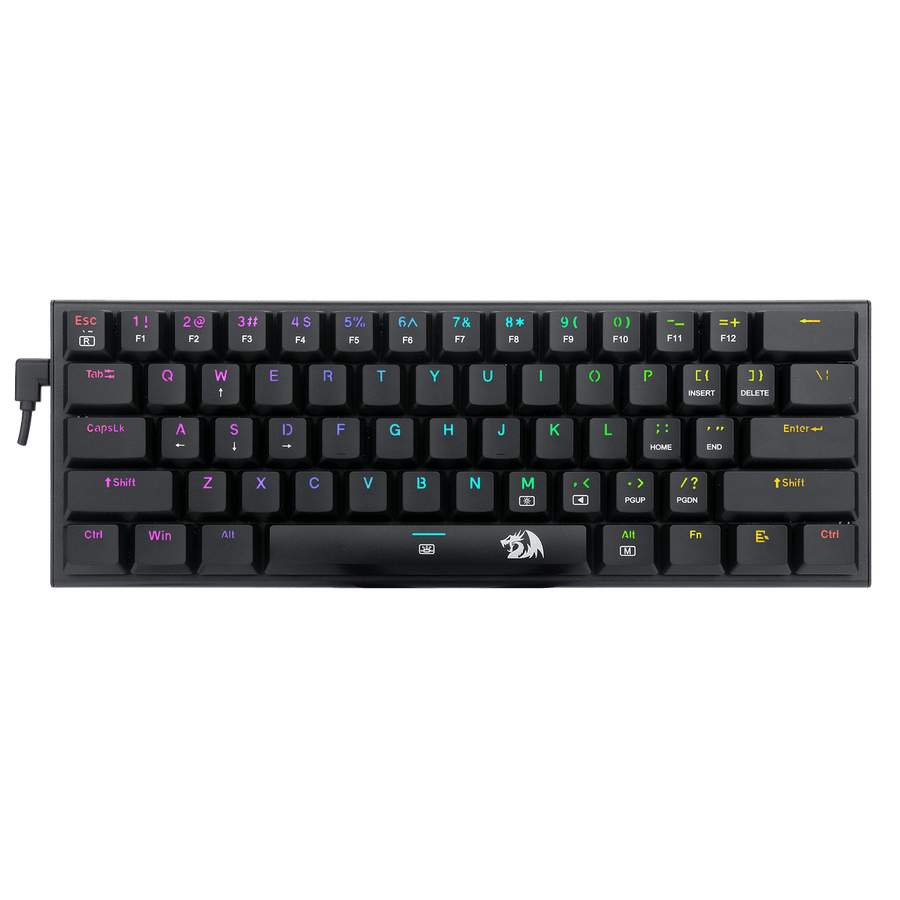 Redragon K614 Anivia Ultra-Thin Mechanical Gaming Keyboard | 61 Keys · 60% | Low-Profile Linear Red · Hot-Swappable | RG