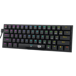 Redragon K614 Anivia Ultra-Thin Mechanical Gaming Keyboard | 61 Keys · 60% | Low-Profile Linear Red · Hot-Swappable | RGB · 20 Modes | Full N-Key Rollover · Detachable USB-C | Black