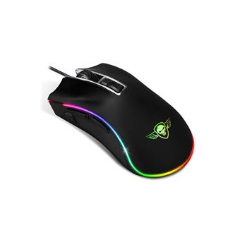 Spirit of Gamer PRO-M6 RGB Gaming Mouse | AVAGO 3050 Optical · 1000/2000/3000/4000 DPI | 8 Programmable Buttons | 110 g 