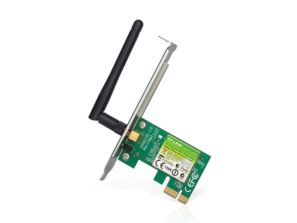 TP-Link TL-WN781ND 150Mbps Wireless N PCI Express Adapter | 802.11b/g/n · 2.4GHz | Detachable 2dBi Omni RP-SMA Antenna |