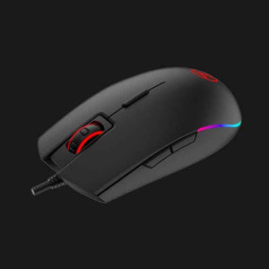 Techno Zone V-64 FPS Wired RGB Gaming Mouse | PixArt PMW3325 · 400-5,000 DPI (10,000 via software) | 8 Buttons | 1000Hz · 1.8 m Braided Cable | Black