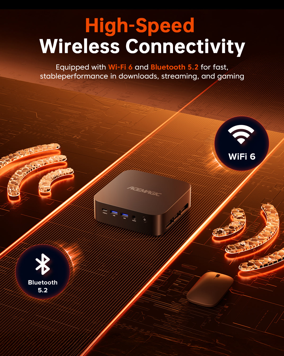 ACEMAGIC Kron Mini K1 Mini PC | AMD Ryzen 5 7430U | 16GB DDR4 RAM | 512GB SSD | Windows 11 Pro