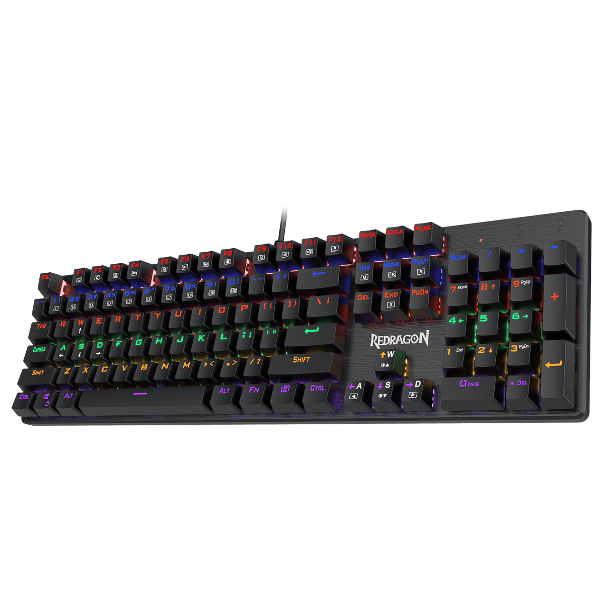 Redragon K608 Valheim Full-Size Mechanical Gaming Keyboard | 104 Keys | Outemu Blue / Brown / Red Switches (50M) | Full NKRO · 100% Anti-Ghosting | Rainbow LED 9 Modes + 8 Gaming Presets + 2 Custom | Double-Shot Frosted Keycaps | 0.72 kg