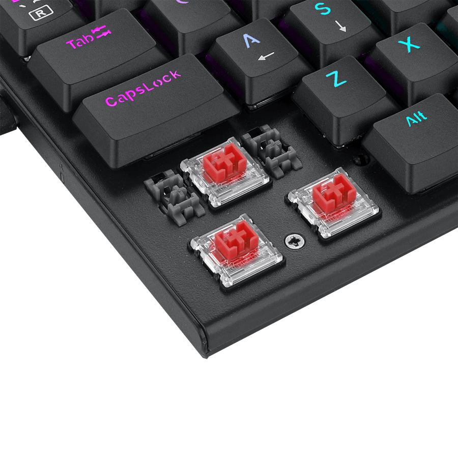 Redragon K614 Anivia Ultra-Thin Mechanical Gaming Keyboard | 61 Keys · 60% | Low-Profile Linear Red · Hot-Swappable | RG