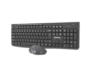 Meetion CW295 Silent Wireless Keyboard and Mouse Combo | 2.4GHz · 10 m Range | 112-Key Keyboard · 4-Button Mouse | 800–3200 DPI | ~800 h Keyboard · ~250 h Mouse Battery | Black