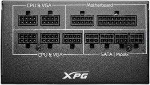 XPG Core Reactor 850W 80+ Gold | Fully Modular ATX Power Supply | 100% Japanese Capacitors | LLC Resonant Topology | DC-DC Design | 120mm FDB Fan | Intelligent Fan Curve | Cybenetics ETA Platinum + LAMBDA A- | Single +12V Rail