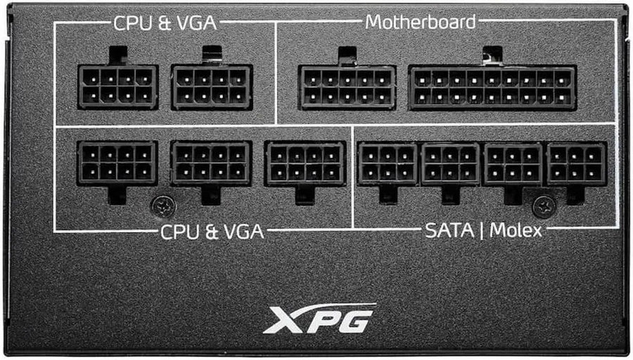 XPG Core Reactor 850W 80+ Gold | Fully Modular ATX Power Supply | 100% Japanese Capacitors | LLC Resonant Topology | DC-DC Design | 120mm FDB Fan | Intelligent Fan Curve | Cybenetics ETA Platinum + LAMBDA A- | Single +12V Rail