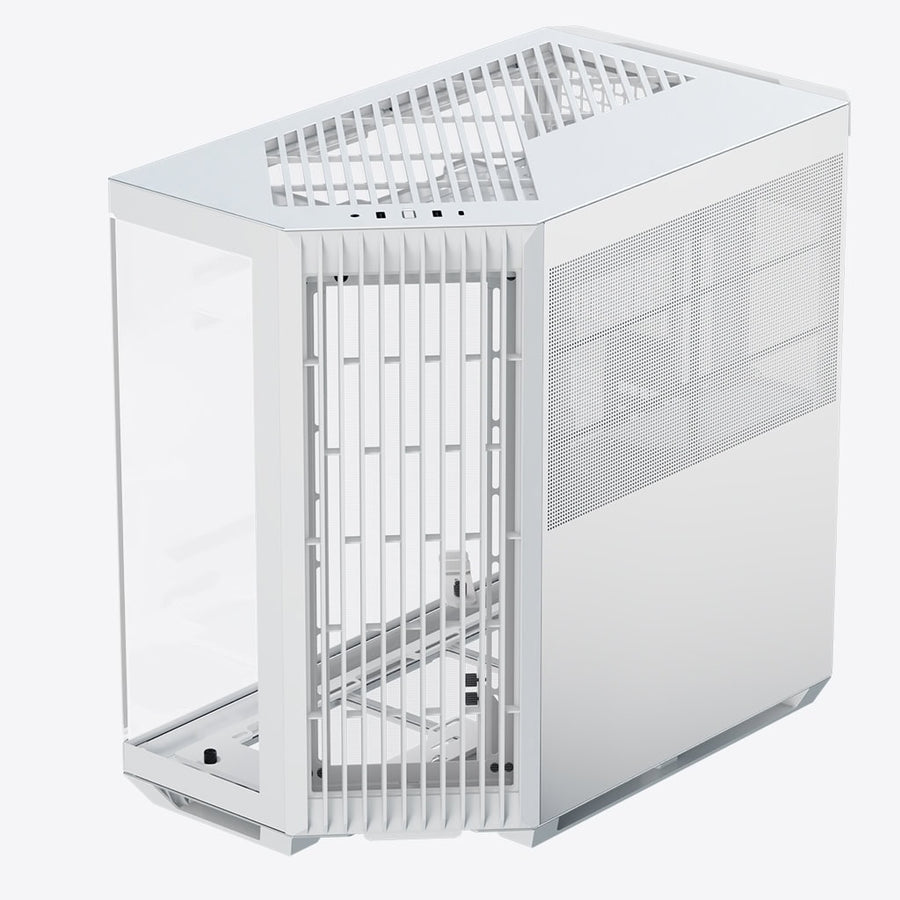 APNX V1 Mid-Tower PC Case | ATX · Micro-ATX · Mini-ITX | Dual-Chamber Panoramic Design | 360mm Radiator · 160mm Fan Supp