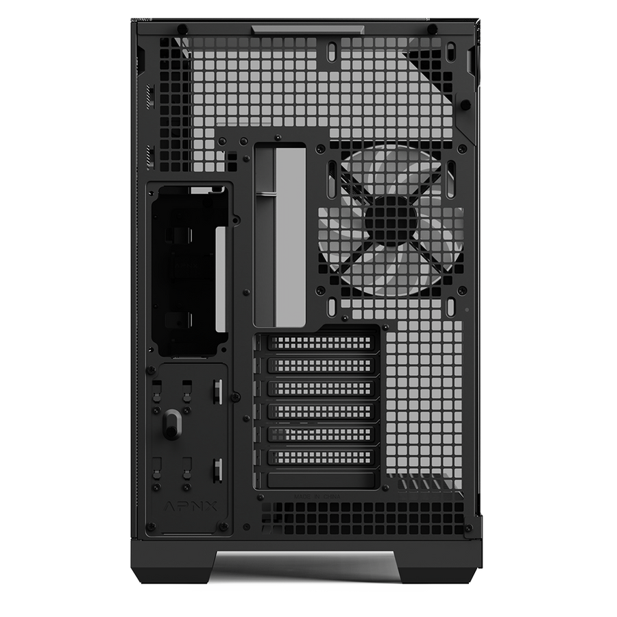 APNX V2 Mid-Tower PC Case | ATX · Micro-ATX · Mini-ITX | 71L X-Pand Flow · 3-Panel Tempered Glass | 4 × FP3-140 ARGB PWM