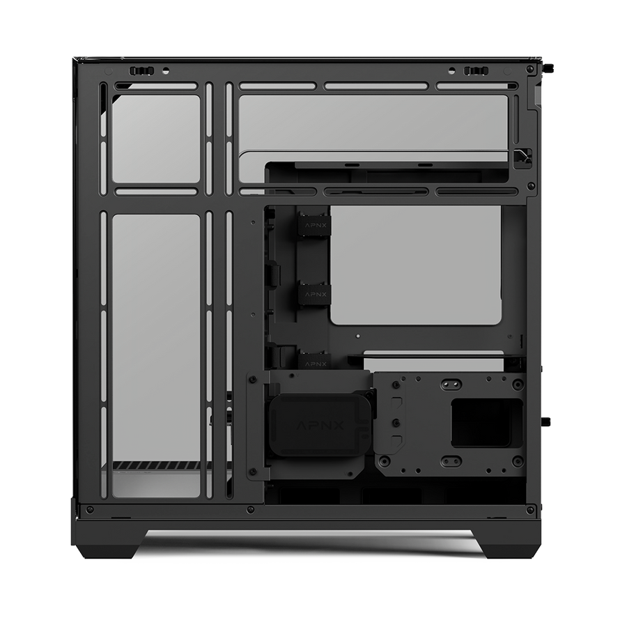 APNX V2 Mid-Tower PC Case | ATX · Micro-ATX · Mini-ITX | 71L X-Pand Flow · 3-Panel Tempered Glass | 4 × FP3-140 ARGB PWM