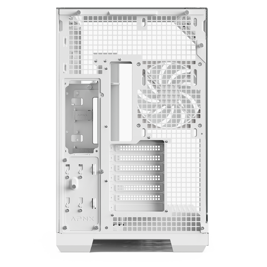 APNX V2 Mid-Tower PC Case | ATX · Micro-ATX · Mini-ITX | 71L X-Pand Flow · 3-Panel Tempered Glass | 4 × FP3-140 ARGB PWM