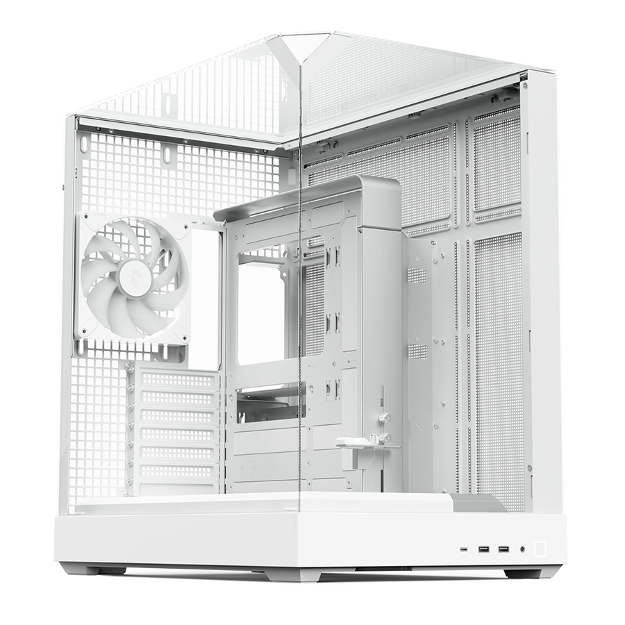 APNX V2 Mid-Tower PC Case | ATX · Micro-ATX · Mini-ITX | 71L X-Pand Flow · 3-Panel Tempered Glass | 4 × FP3-140 ARGB PWM