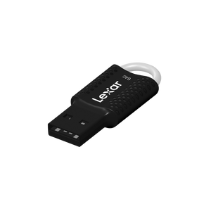 Lexar JumpDrive V40 USB Flash Drive | 64GB | USB 2.0 · USB-A | 54.7 × 20.04 × 9.6 mm · 8 g | Key-Ring Hole | 2-Year Warranty | Black