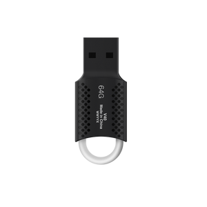 Lexar JumpDrive V40 USB Flash Drive | 64GB | USB 2.0 · USB-A | 54.7 × 20.04 × 9.6 mm · 8 g | Key-Ring Hole | 2-Year Warranty | Black