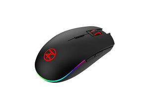 Techno Zone V-64 FPS Wired RGB Gaming Mouse | PixArt PMW3325 · 400-5,000 DPI (10,000 via software) | 8 Buttons | 1000Hz · 1.8 m Braided Cable | Black