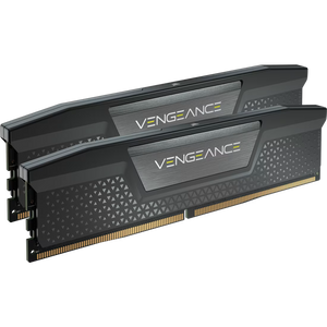 Corsair Vengeance DDR5 32GB Kit (2x16GB) Black | 6400MT/s CL32 | Intel XMP 3.0 | Low-Profile Aluminum Heat Spreader | On-Die ECC | Plug-and-Play 4800MT/s | Intel 13th-14th Gen Optimized | High-Speed Performance Without RGB