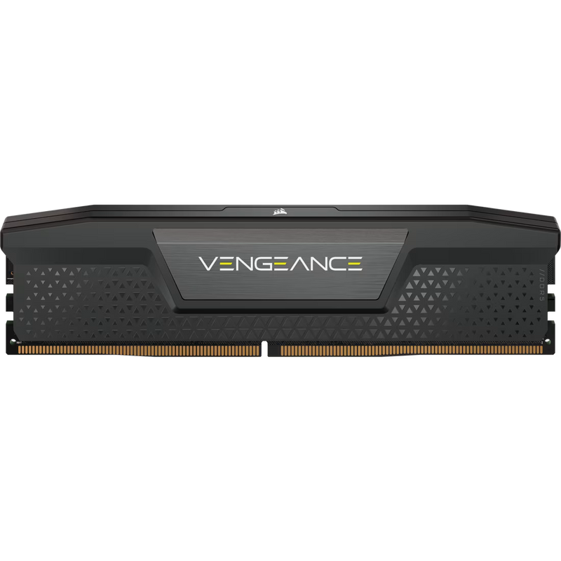 Corsair Vengeance DDR5 32GB Kit (2x16GB) Black | 6400MT/s CL32 | Intel XMP 3.0 | Low-Profile Aluminum Heat Spreader | On-Die ECC | Plug-and-Play 4800MT/s | Intel 13th-14th Gen Optimized | High-Speed Performance Without RGB