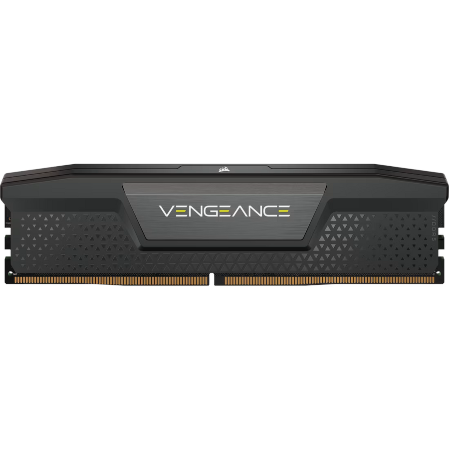 Corsair Vengeance DDR5 32GB Kit (2x16GB) Black | 6400MT/s CL32 | Intel XMP 3.0 | Low-Profile Aluminum Heat Spreader | On-Die ECC | Plug-and-Play 4800MT/s | Intel 13th-14th Gen Optimized | High-Speed Performance Without RGB