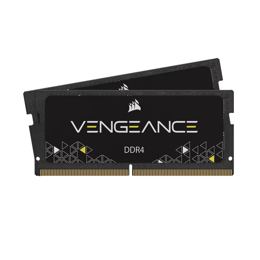Corsair Vengeance 32GB Kit (2x16GB) DDR4-3200 SODIMM Gaming Laptop Memory CMSX32GX4M2A3200C22 Boxed | PC4-25600 | CL22-22-22-53 | 1.2V | 260-Pin Non-ECC Unbuffered | Auto-Overclock | Dual-Channel Matched Pair | Black