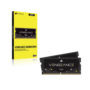 Corsair Vengeance 32GB Kit (2x16GB) DDR4-3200 SODIMM Gaming Laptop Memory CMSX32GX4M2A3200C22 Boxed | PC4-25600 | CL22-22-22-53 | 1.2V | 260-Pin Non-ECC Unbuffered | Auto-Overclock | Dual-Channel Matched Pair | Black