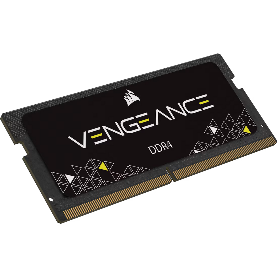 Corsair Vengeance 16GB DDR4-2666 SODIMM Laptop Memory CMSX16GX4M1A2666C18 Boxed | PC4-21300 | CL18-19-19-39 Tight Timings | 1.2V | 260-Pin Non-ECC Unbuffered | Auto-Overclock | Black Slim Design