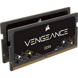 Corsair Vengeance 32GB Kit (2x16GB) DDR4-3200 SODIMM Gaming Laptop Memory CMSX32GX4M2A3200C22 Boxed | PC4-25600 | CL22-22-22-53 | 1.2V | 260-Pin Non-ECC Unbuffered | Auto-Overclock | Dual-Channel Matched Pair | Black