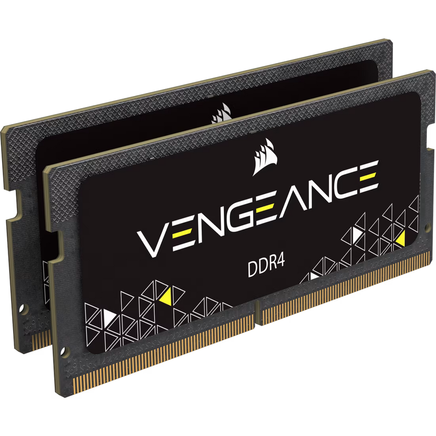 Corsair Vengeance 32GB Kit (2x16GB) DDR4-3200 SODIMM Gaming Laptop Memory CMSX32GX4M2A3200C22 Boxed | PC4-25600 | CL22-22-22-53 | 1.2V | 260-Pin Non-ECC Unbuffered | Auto-Overclock | Dual-Channel Matched Pair | Black